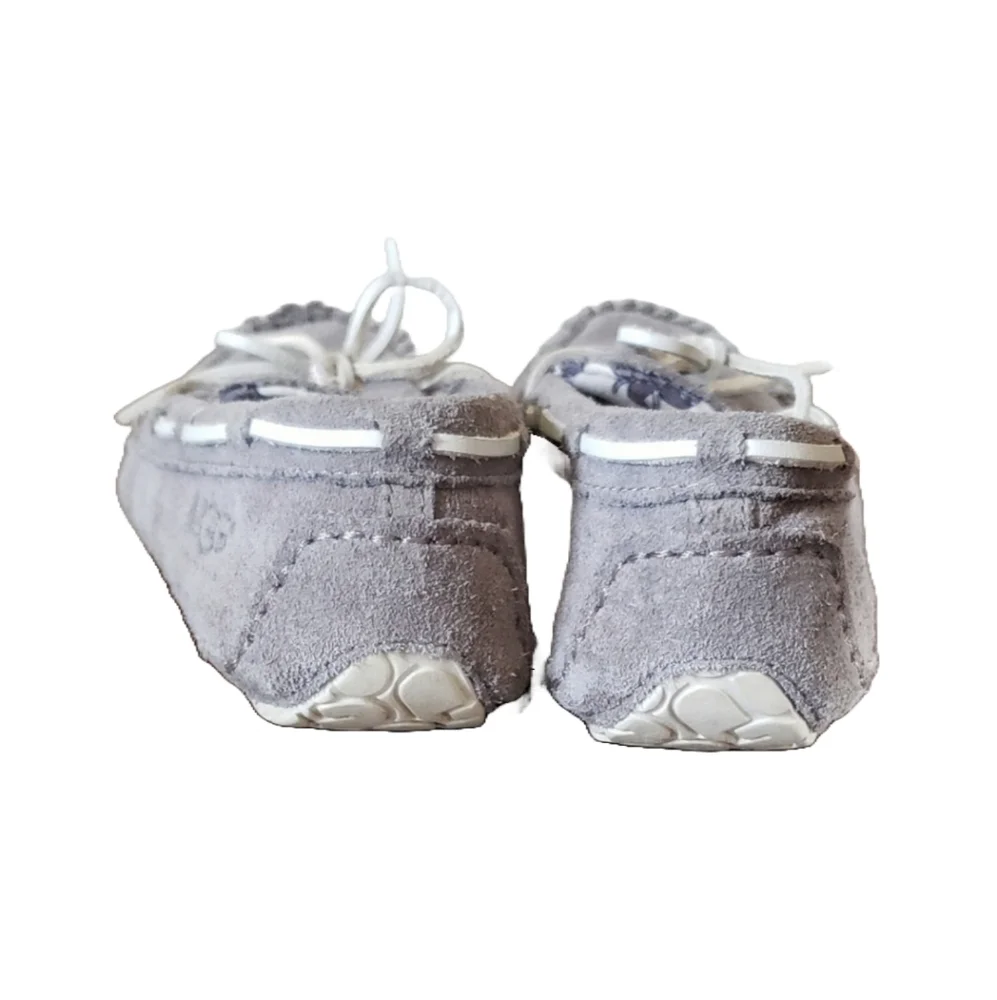 UGG Australia Ryder Elephant Kid's Gray Suede Slippers Size 3
